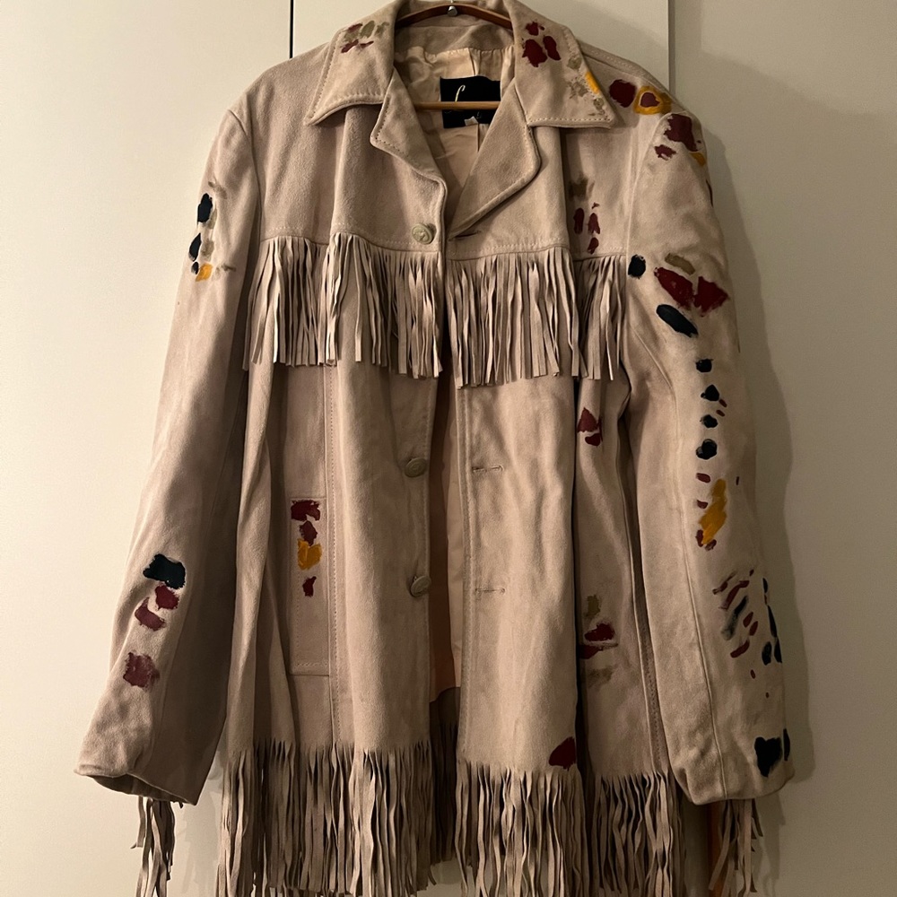 Vintage one of a kind fringe jacket